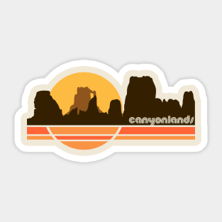 Canyonlands Retro 70s Tourist Souvenir National Park Sticker